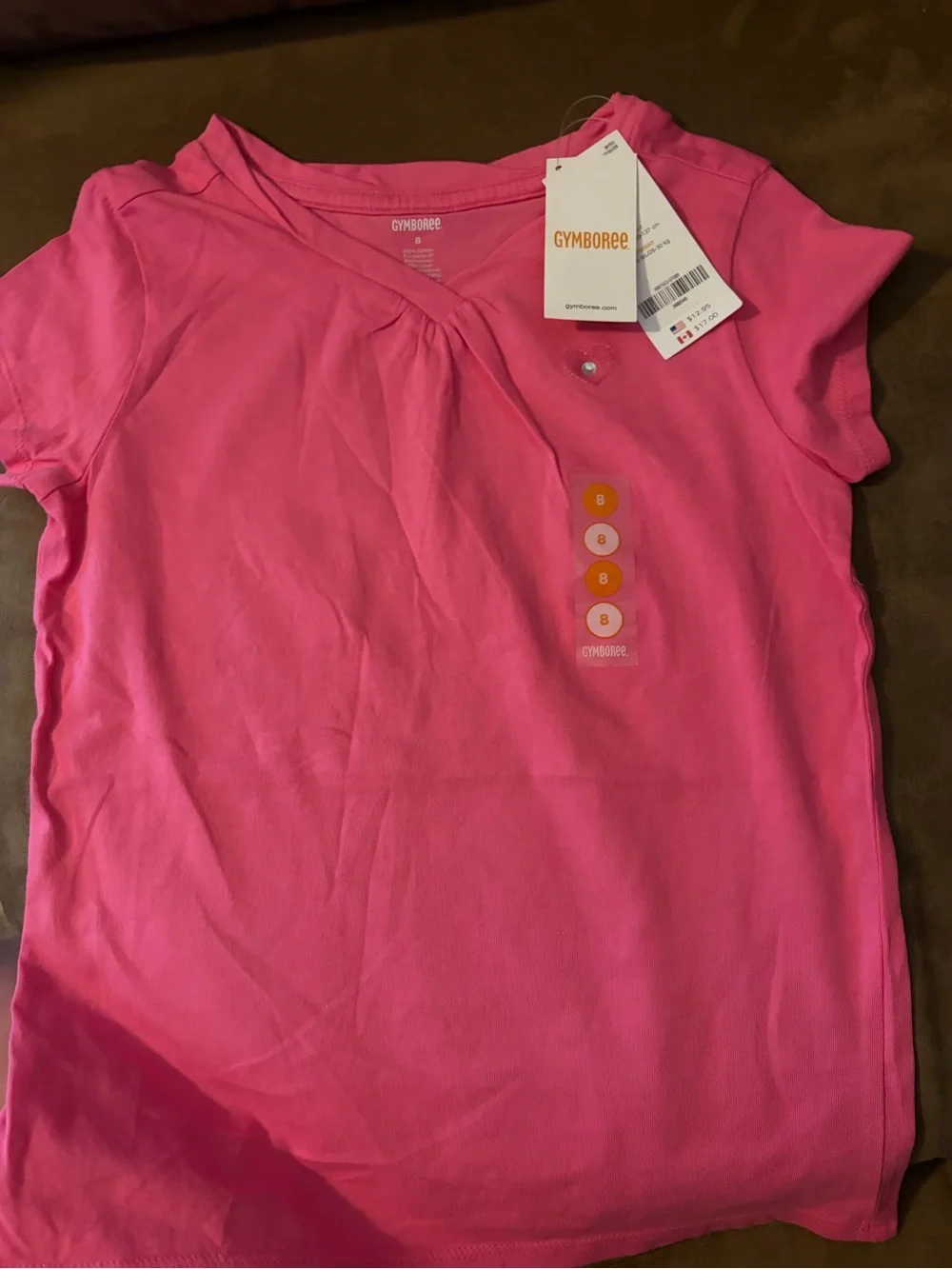 Gymboree NWOT Girls' Hot Pink Short Sleeve Tee